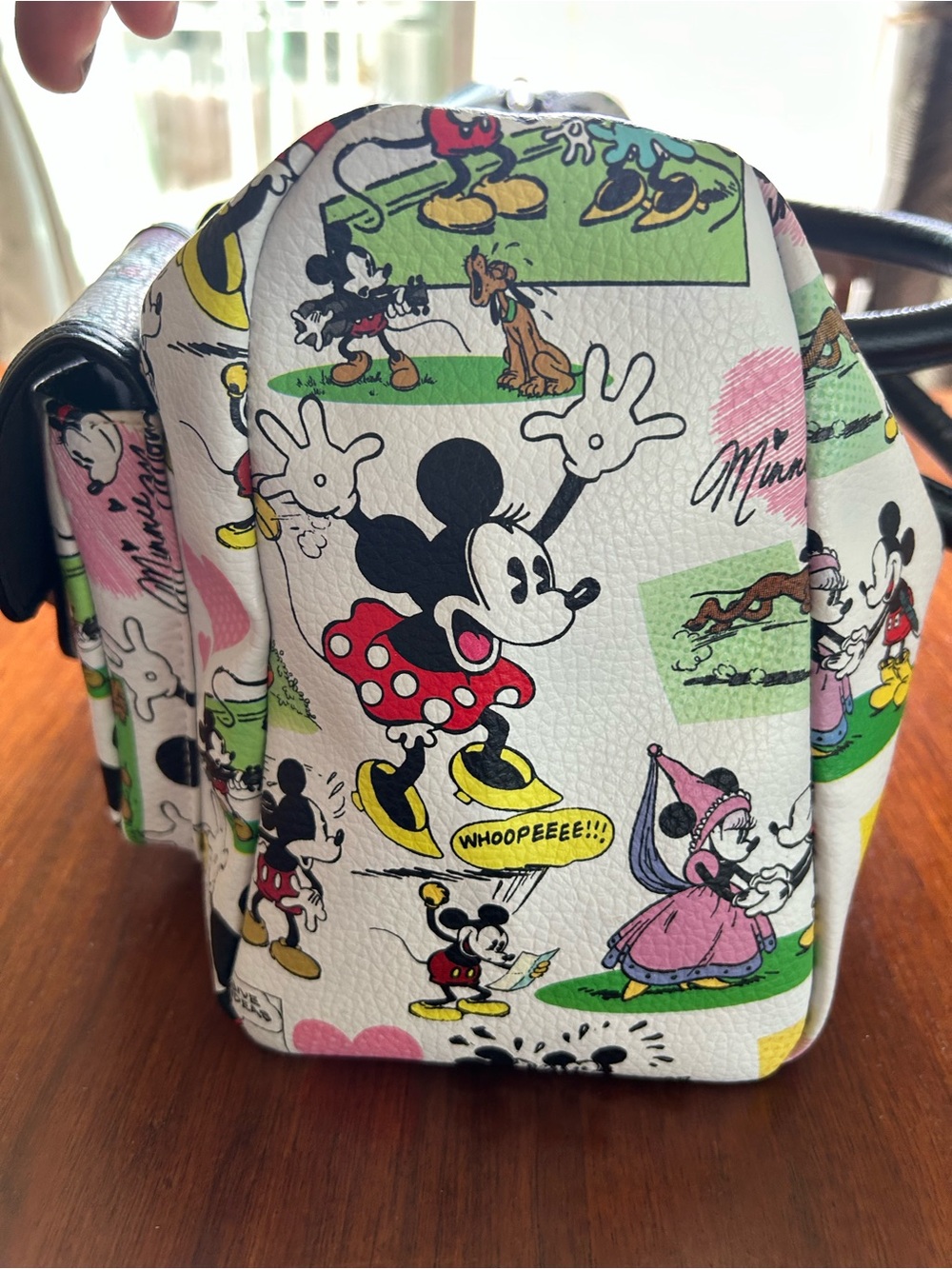 Disney Minnie & Friends Comic Satchel - White, Black, Red, Yellow, Pink, Green - Picture 7 of 9